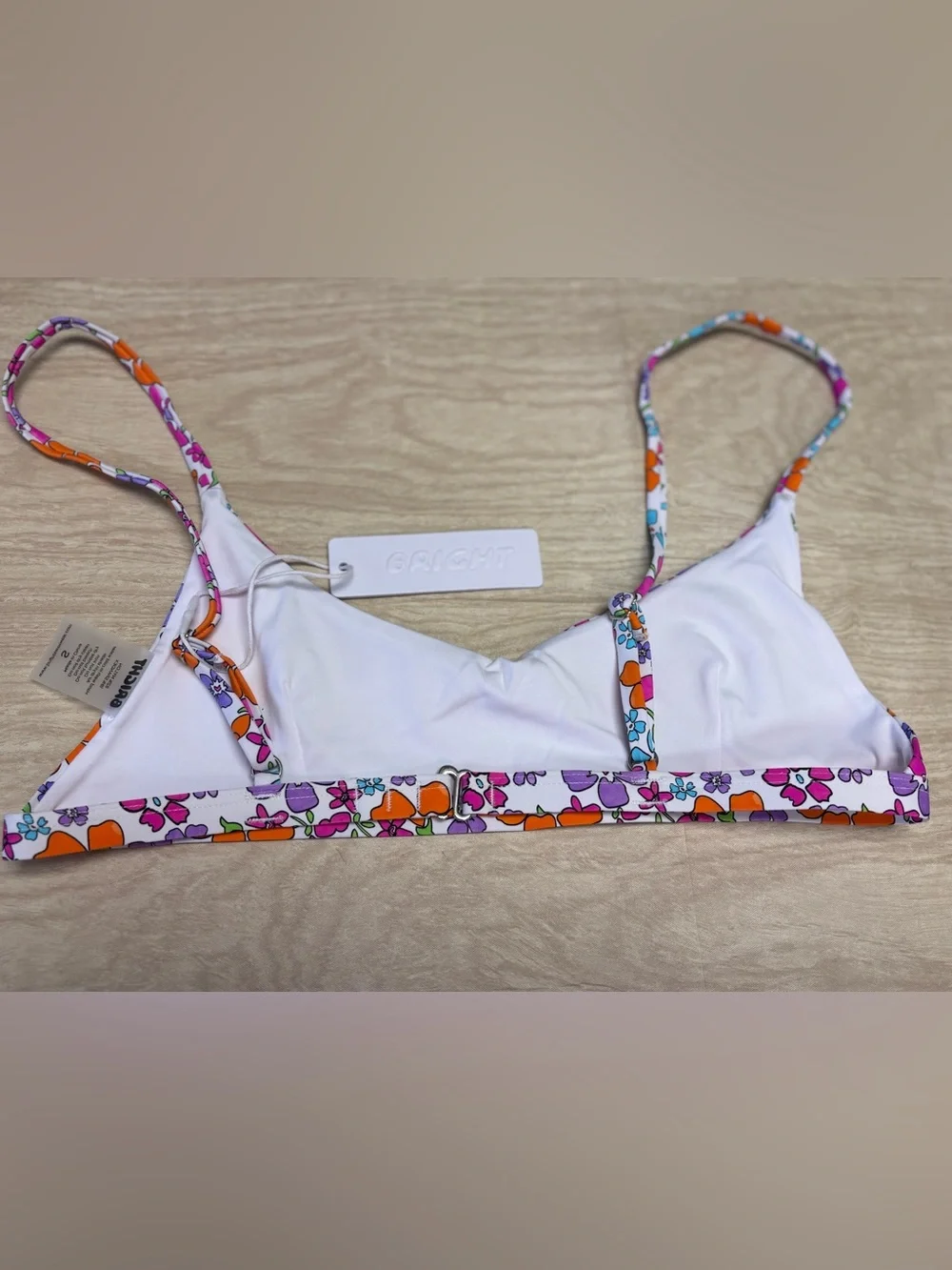 Bright Swimwear Bali Top, Citrus Floral - Small - Picture 4 of 6